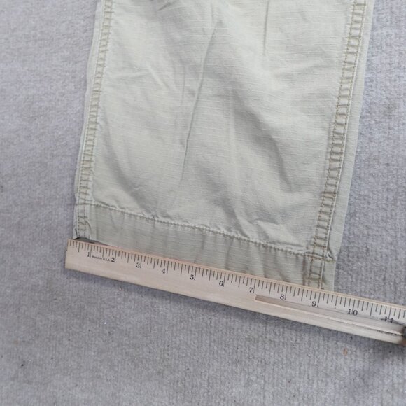 Polo Jeans Ralph Lauren Pants 30 Beige Cargo Ripstop Side Adjusters Y2K - Picture 4 of 10